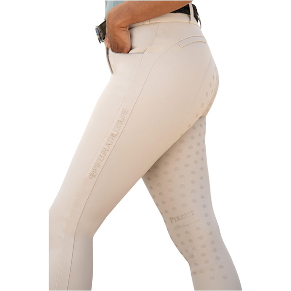 Pikeur Womens Delilah Full Grip Riding Breeches 146905 - Vanilla Cream
